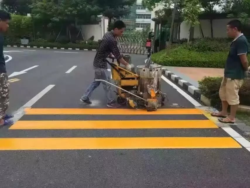 地下停车场地坪漆热熔划线